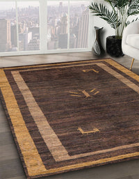 Abstract Bakers Brown Modern Rug, abs5259