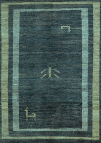 Abstract Light Blue Modern Rug, abs5259lblu