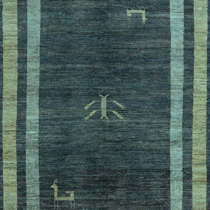 Abstract Light Blue Modern Rug, abs5259lblu