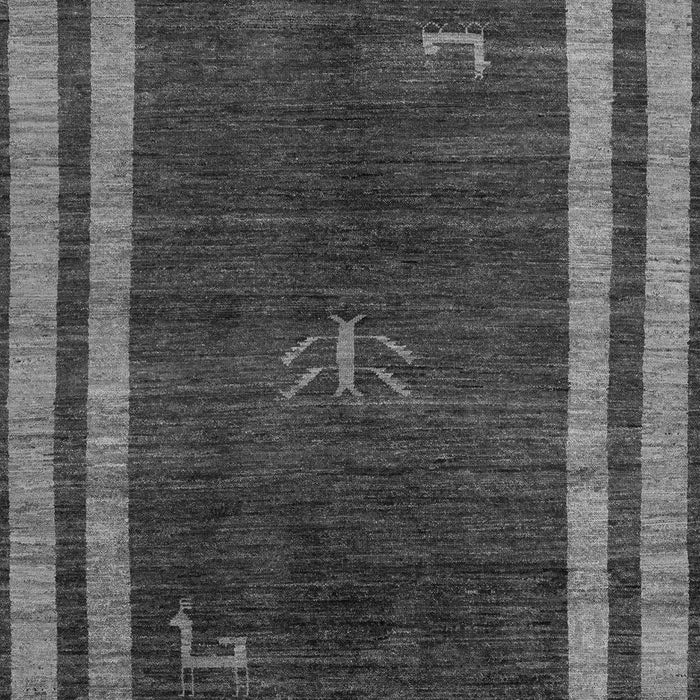 Machine Washable Abstract Gray Modern Rug, wshabs5259gry