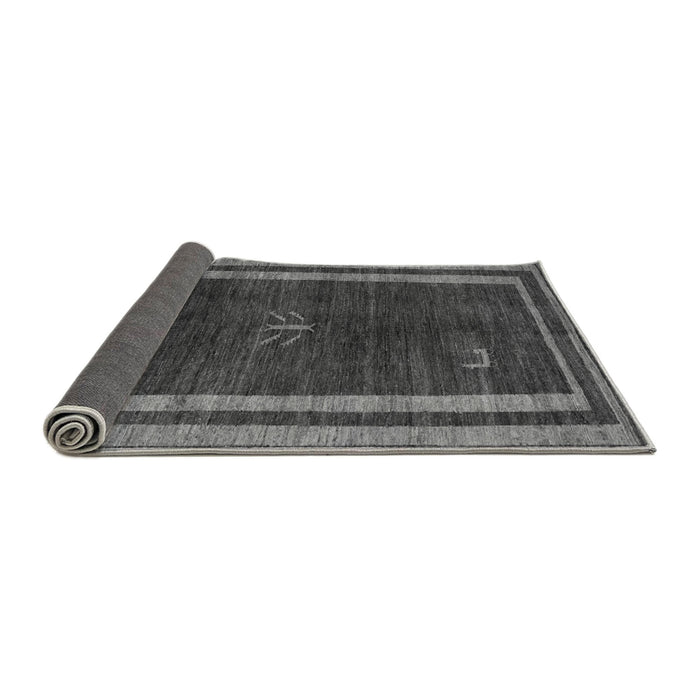 Sideview of Abstract Gray Modern Rug, abs5259gry
