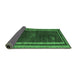 Sideview of Abstract Emerald Green Modern Rug, abs5259emgrn