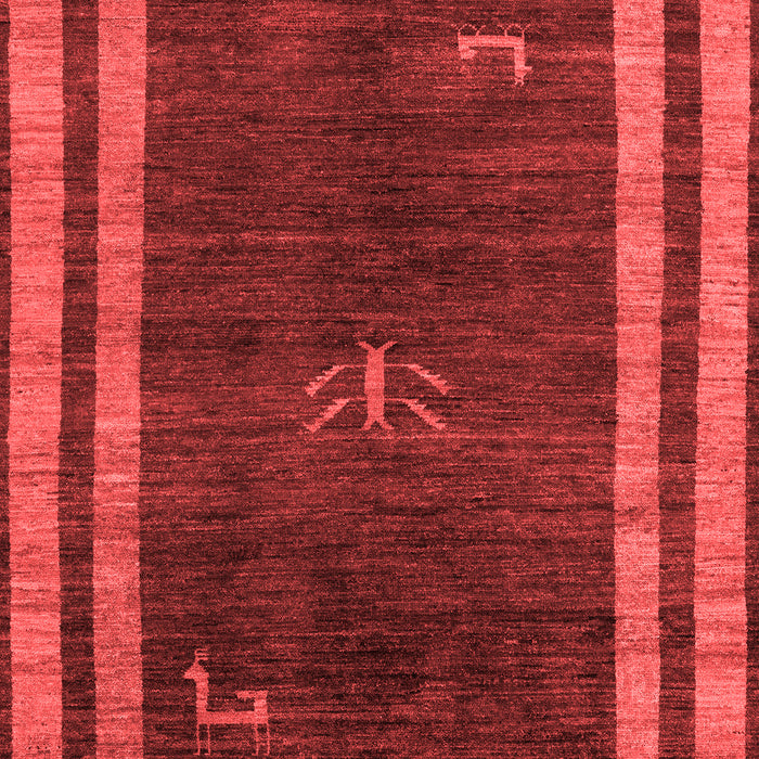 Abstract Red Modern Area Rugs