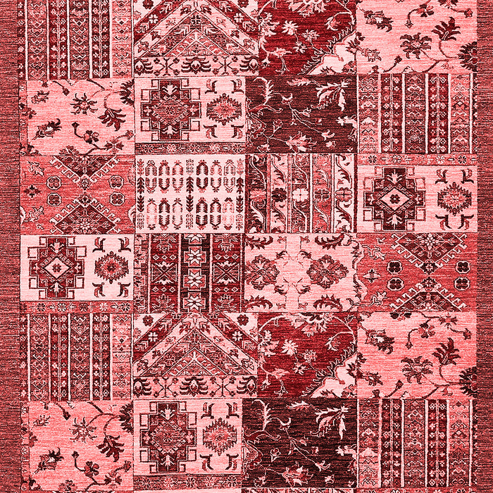 Machine Washable Southwestern Red Country Rug, wshabs525red
