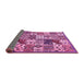 Sideview of Southwestern Pink Country Rug, abs525pnk