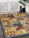 Abstract Bakers Brown Southwestern Rug in Family Room, abs525