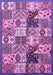 Machine Washable Southwestern Purple Country Area Rugs, wshabs525pur