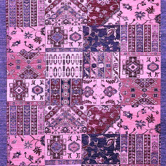 Machine Washable Southwestern Purple Country Area Rugs, wshabs525pur