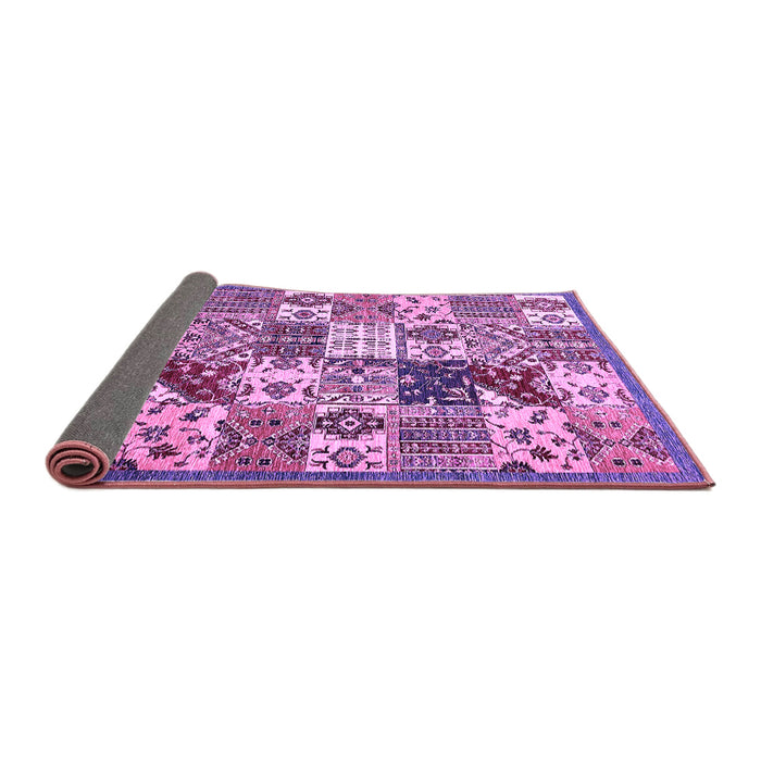 Sideview of Southwestern Purple Country Rug, abs525pur