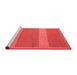 Modern Red Washable Rugs