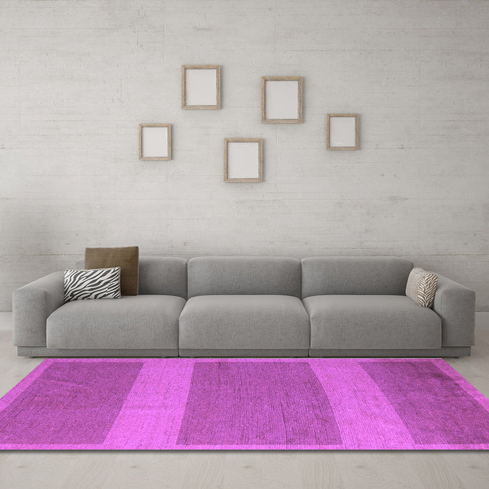 Machine Washable Abstract Purple Modern Area Rugs in a Living Room, wshabs5260pur
