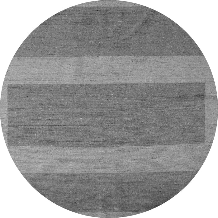 Round Abstract Gray Modern Rug, abs5260gry