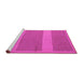 Sideview of Machine Washable Abstract Pink Modern Rug, wshabs5260pnk