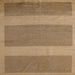 Square Machine Washable Abstract Light Brown Rug, wshabs5260