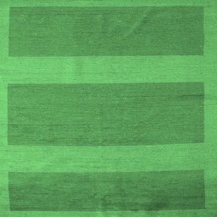 Square Abstract Emerald Green Modern Rug, abs5260emgrn