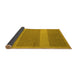 Sideview of Abstract Yellow Modern Rug, abs5260yw