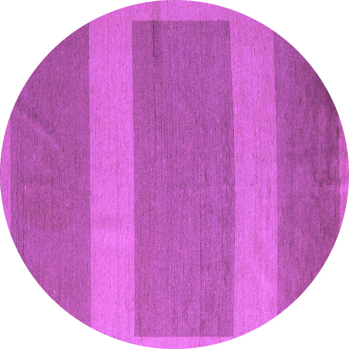Round Abstract Purple Modern Rug, abs5260pur