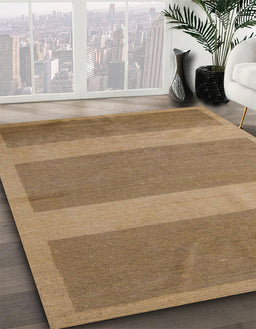 Machine Washable Abstract Light Brown Rug in a Family Room, wshabs5260