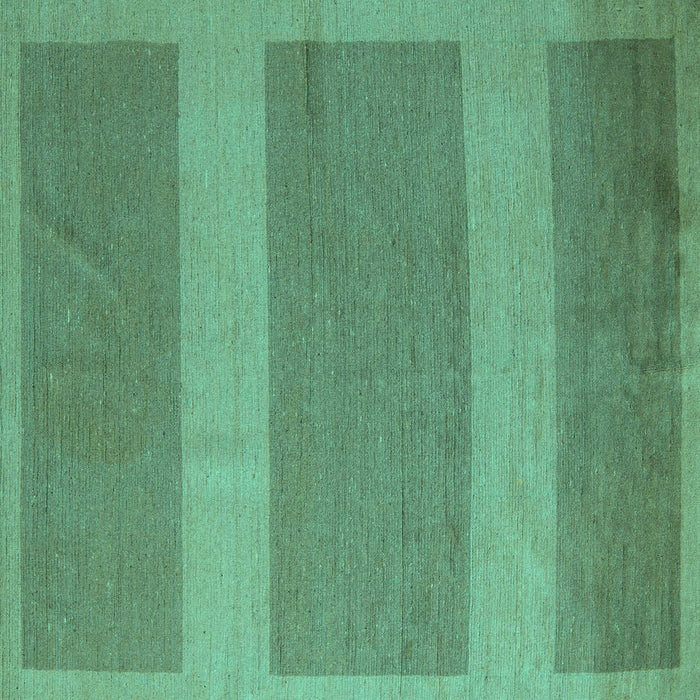 Square Machine Washable Abstract Turquoise Modern Area Rugs, wshabs5260turq