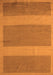 Machine Washable Abstract Orange Modern Area Rugs, wshabs5260org