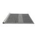 Sideview of Machine Washable Abstract Gray Modern Rug, wshabs5260gry