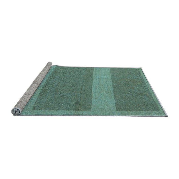Sideview of Machine Washable Abstract Light Blue Modern Rug, wshabs5260lblu