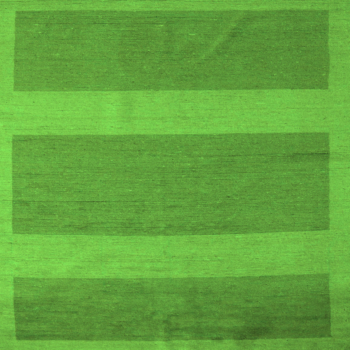 Square Machine Washable Abstract Green Modern Area Rugs, wshabs5260grn