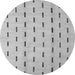 Round Solid Gray Modern Rug, abs5261gry