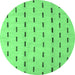 Round Solid Emerald Green Modern Rug, abs5261emgrn