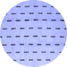 Round Solid Blue Modern Rug, abs5261blu