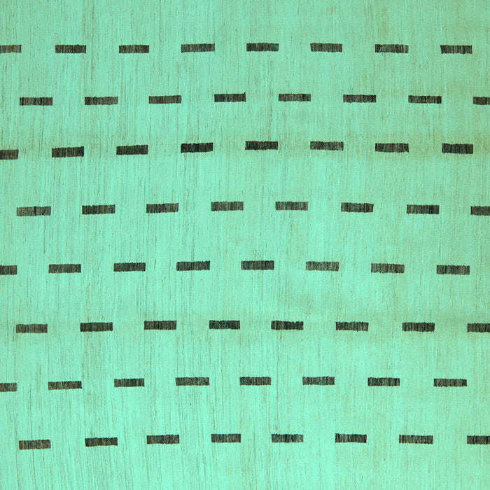 Square Solid Turquoise Modern Rug, abs5261turq