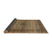 Sideview of Abstract Saddle Brown Modern Rug, abs5262