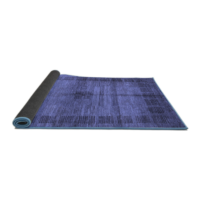 Sideview of Abstract Blue Modern Rug, abs5262blu