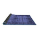 Sideview of Abstract Blue Modern Rug, abs5262blu