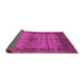 Sideview of Abstract Pink Modern Rug, abs5262pnk