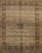 Abstract Saddle Brown Modern Rug, abs5262