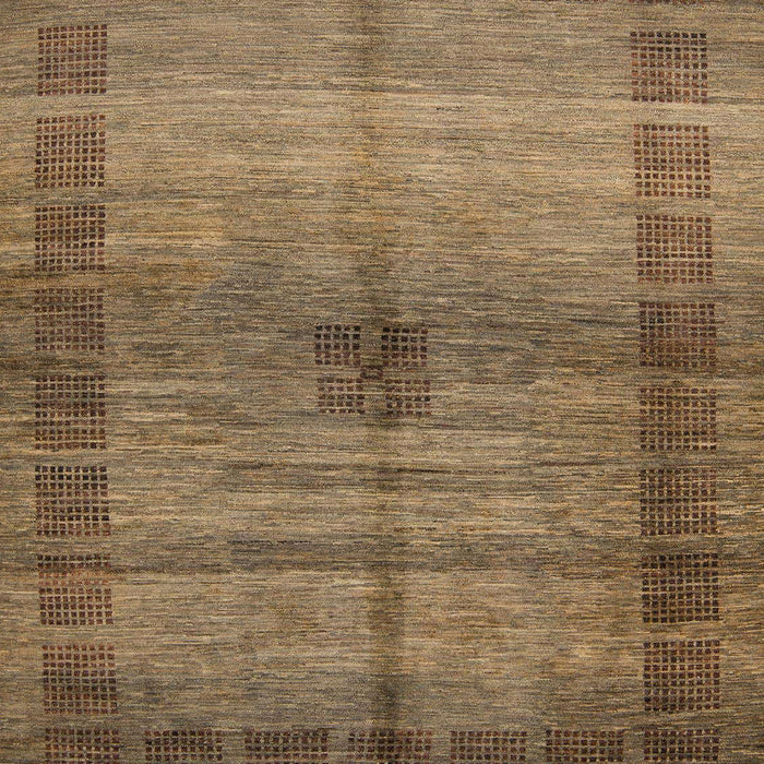 Machine Washable Abstract Saddle Brown Rug, wshabs5262