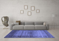 Machine Washable Abstract Blue Modern Rug, wshabs5262blu