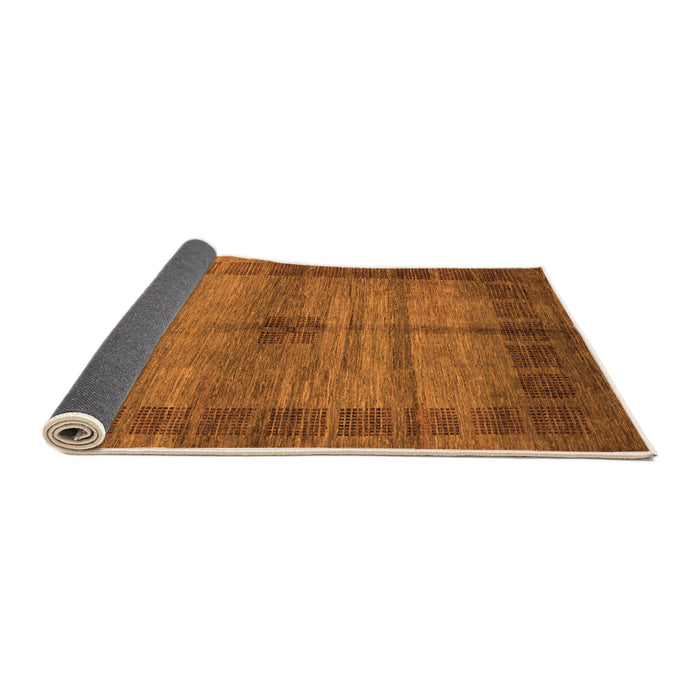 Sideview of Abstract Orange Modern Rug, abs5262org