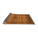 Sideview of Abstract Orange Modern Rug, abs5262org