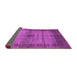 Sideview of Abstract Purple Modern Rug, abs5262pur