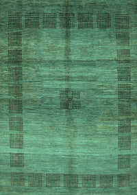 Abstract Turquoise Modern Rug, abs5262turq