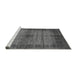 Sideview of Machine Washable Abstract Gray Modern Rug, wshabs5262gry