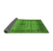 Sideview of Abstract Green Modern Rug, abs5262grn