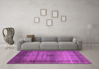 Machine Washable Abstract Purple Modern Rug, wshabs5262pur