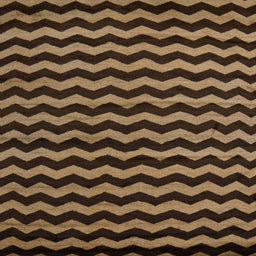 Square Machine Washable Abstract Bronze Brown Rug, wshabs5263