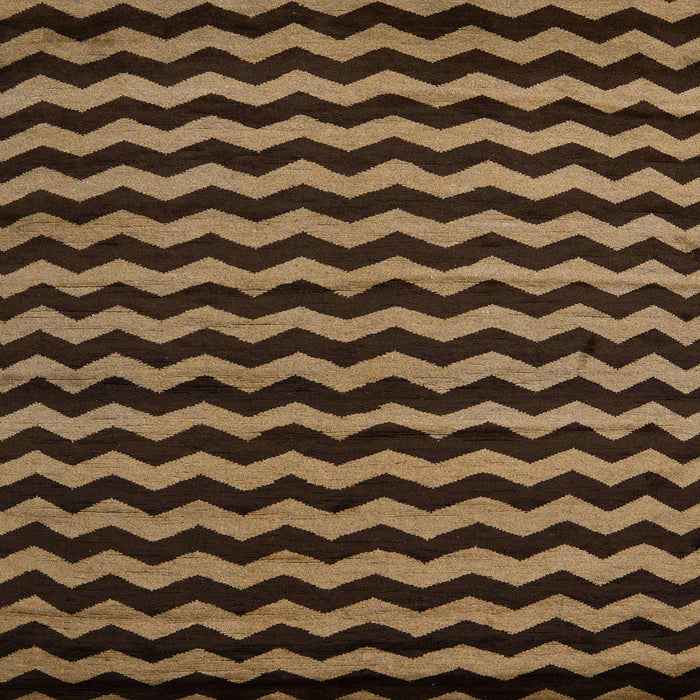 Square Machine Washable Abstract Bronze Brown Rug, wshabs5263