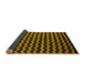 Sideview of Abstract Yellow Modern Rug, abs5263yw