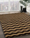 Abstract Bronze Brown Modern Rug in Family Room, abs5263