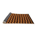 Sideview of Abstract Orange Modern Rug, abs5263org